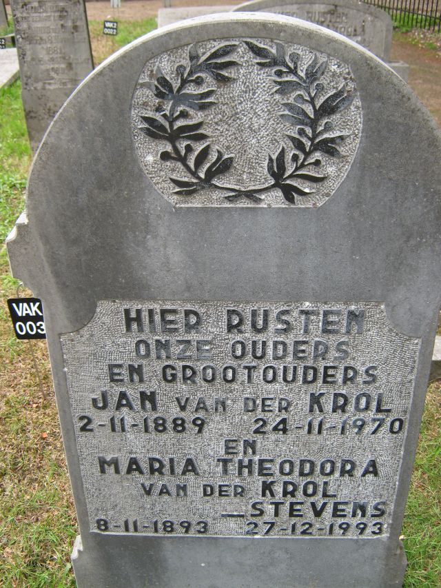 43 Jan van der Krol 1889-1970 en Maria Theodora Stevens